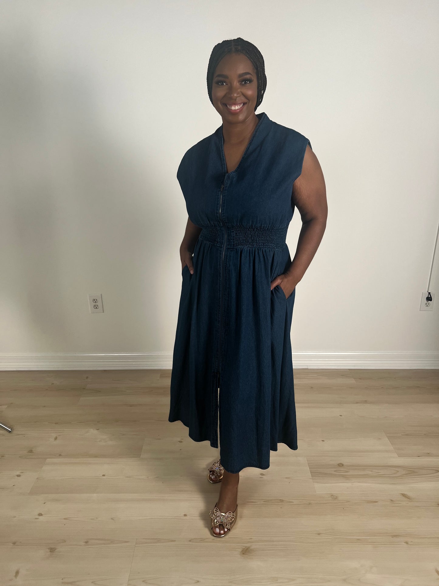 Daisy Denim Midi Dress