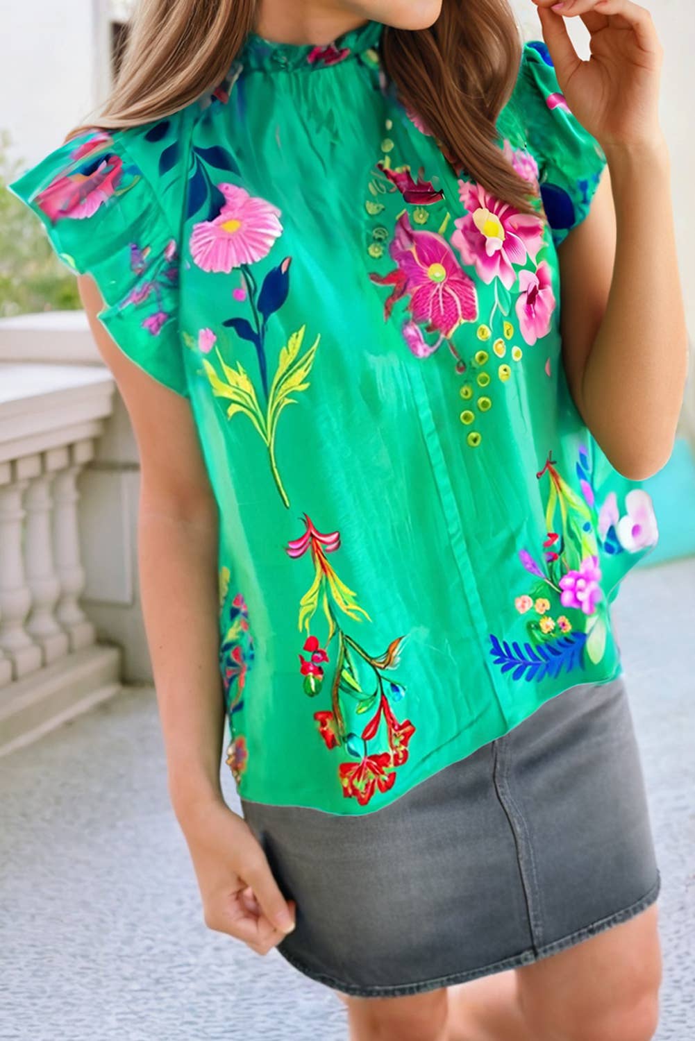 Cleo Floral Print Blouse