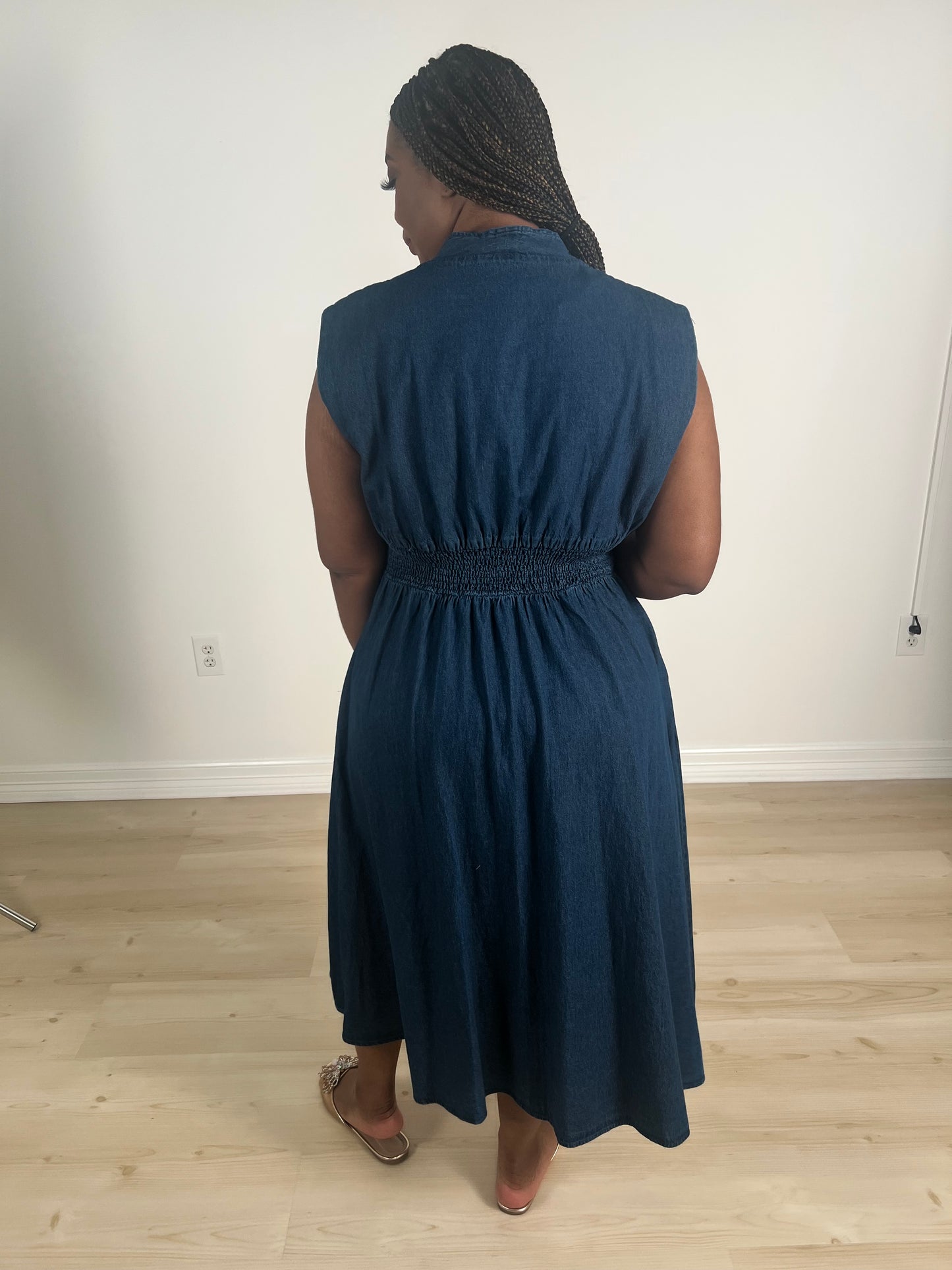 Daisy Denim Midi Dress