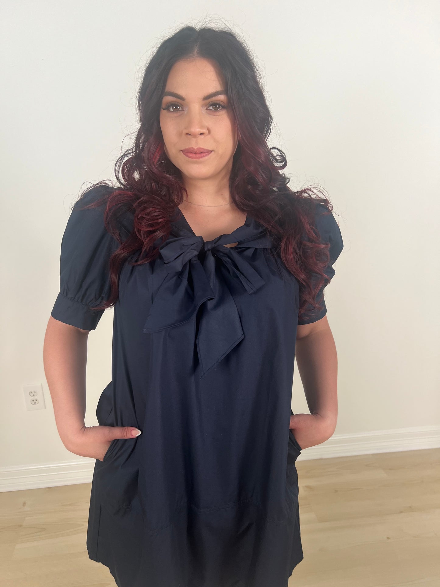 The Margot Puff Sleeve Sailor Dress