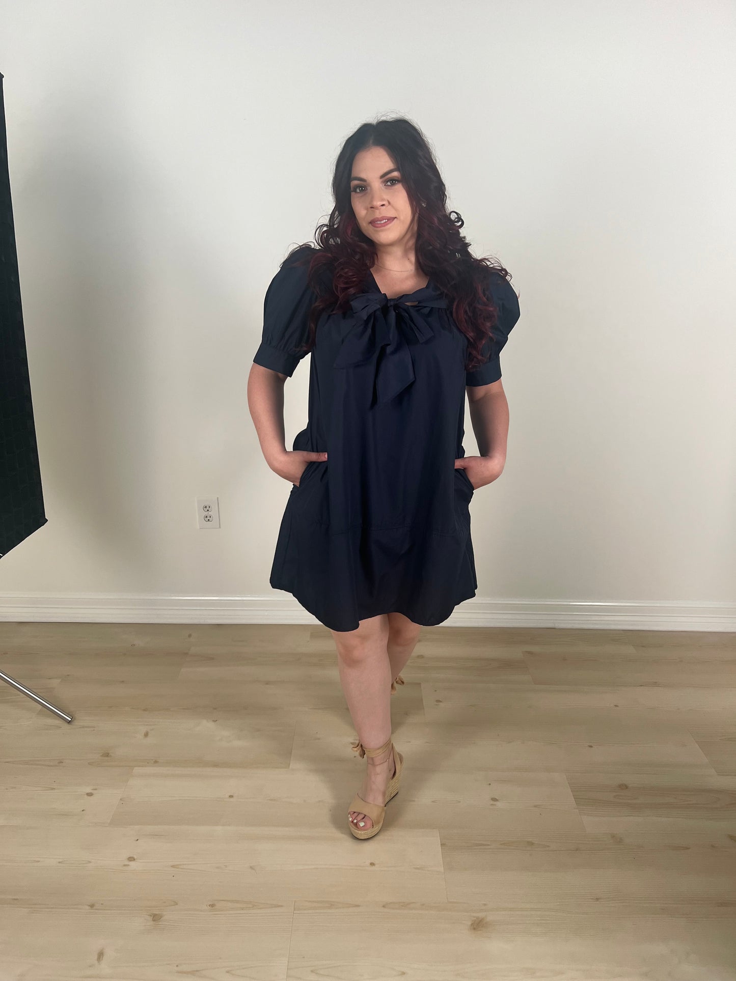The Margot Puff Sleeve Sailor Dress