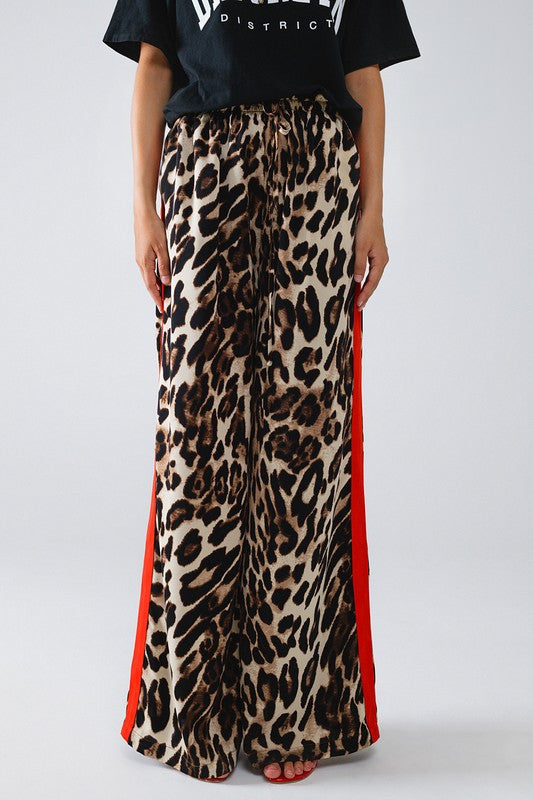 Lydia Leopard Drawstring Pants