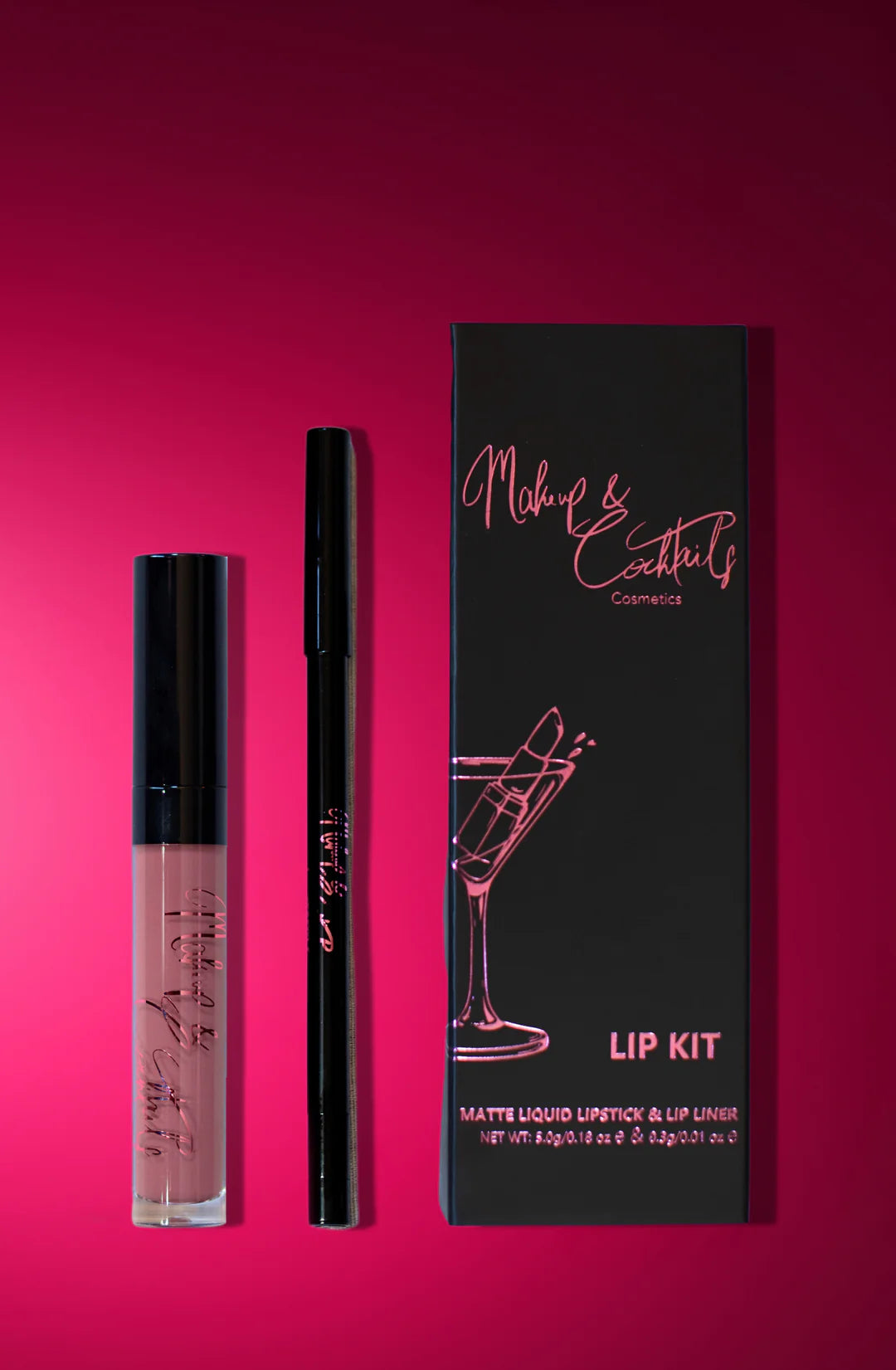 Clearance Make Up and Cocktails Lip Kit- French 75