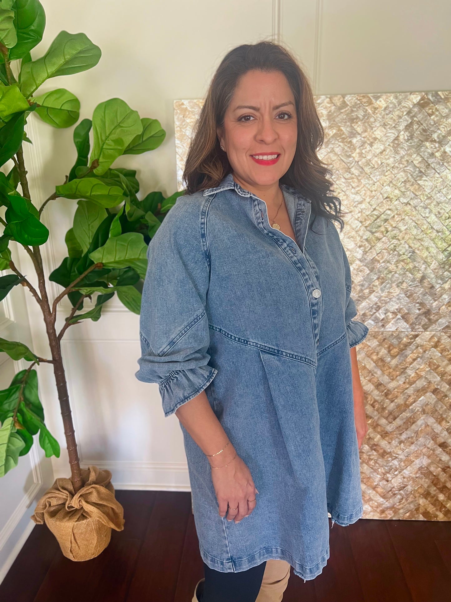 Edie Effortlessly Chic Denim Dress