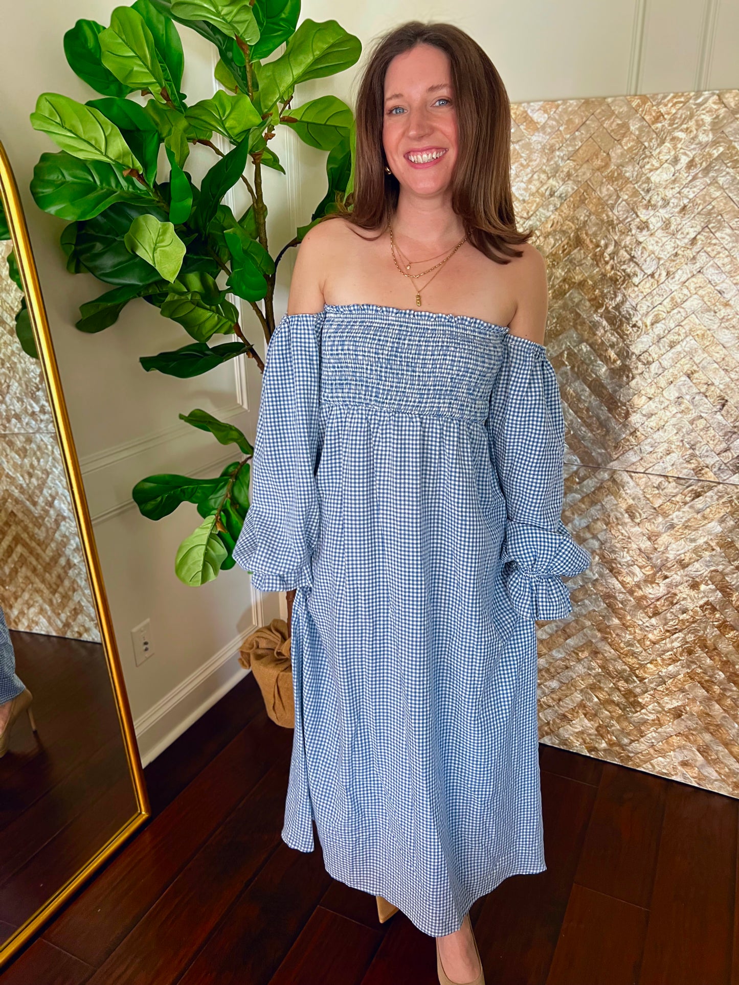 Clearance Sadie Gingham Dress Large