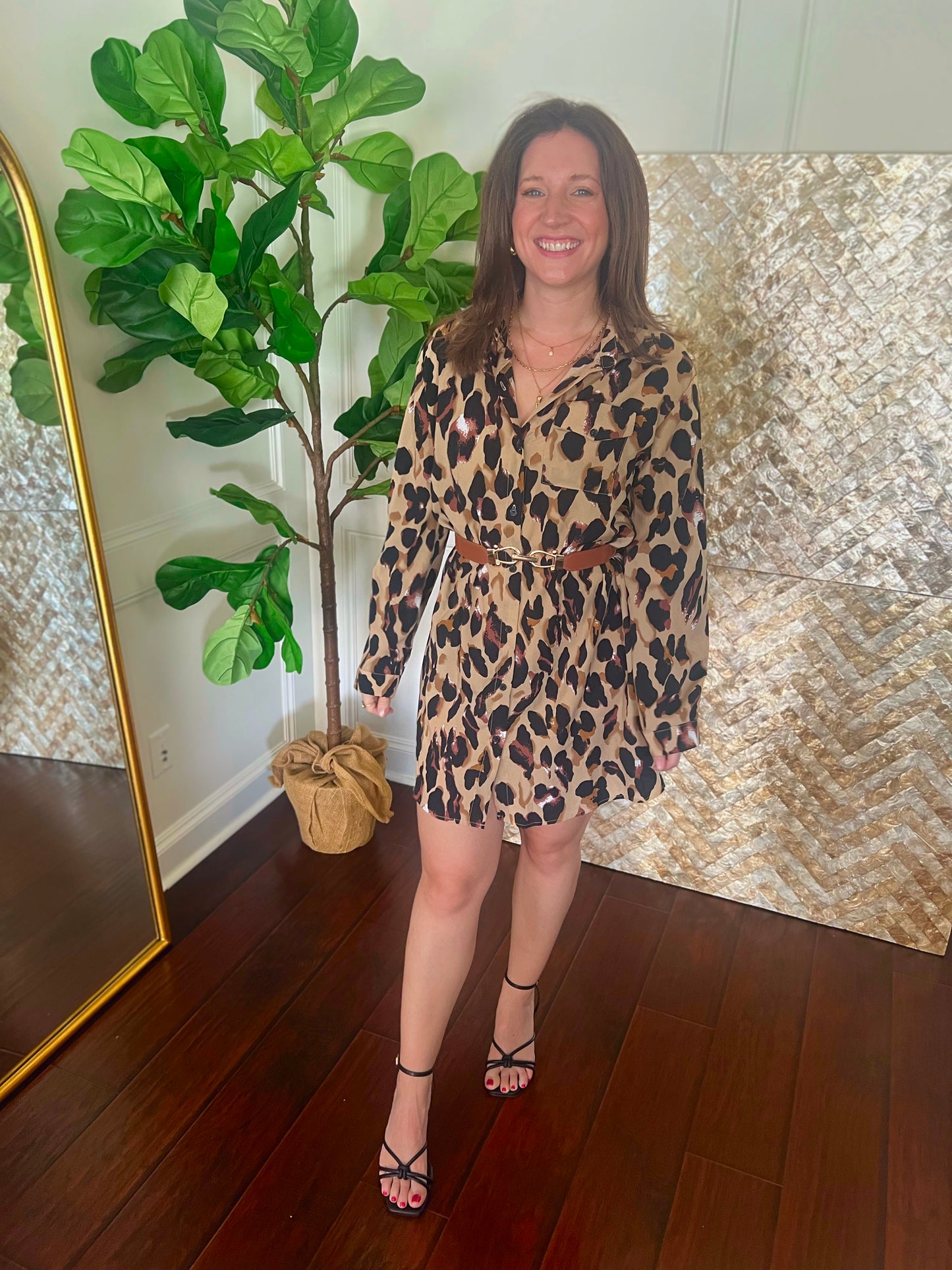 Marie Leopard dress