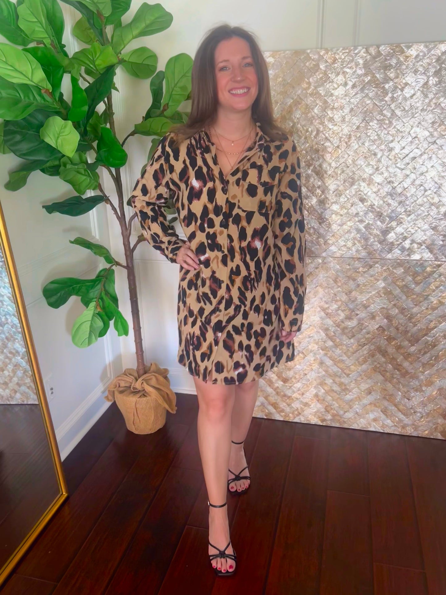 Marie Leopard dress