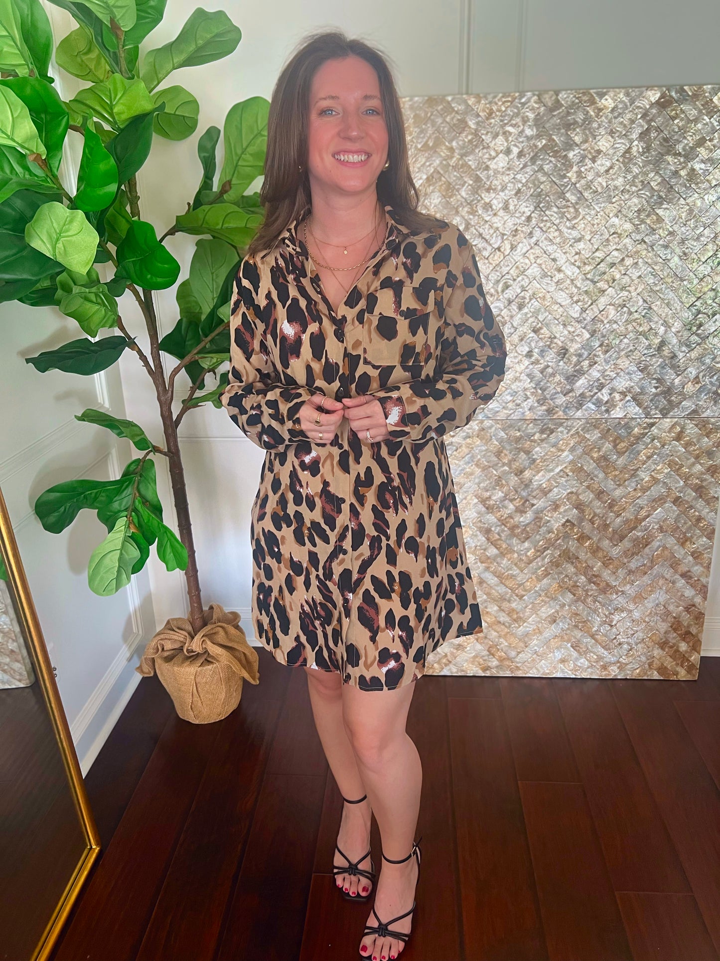 Marie Leopard dress