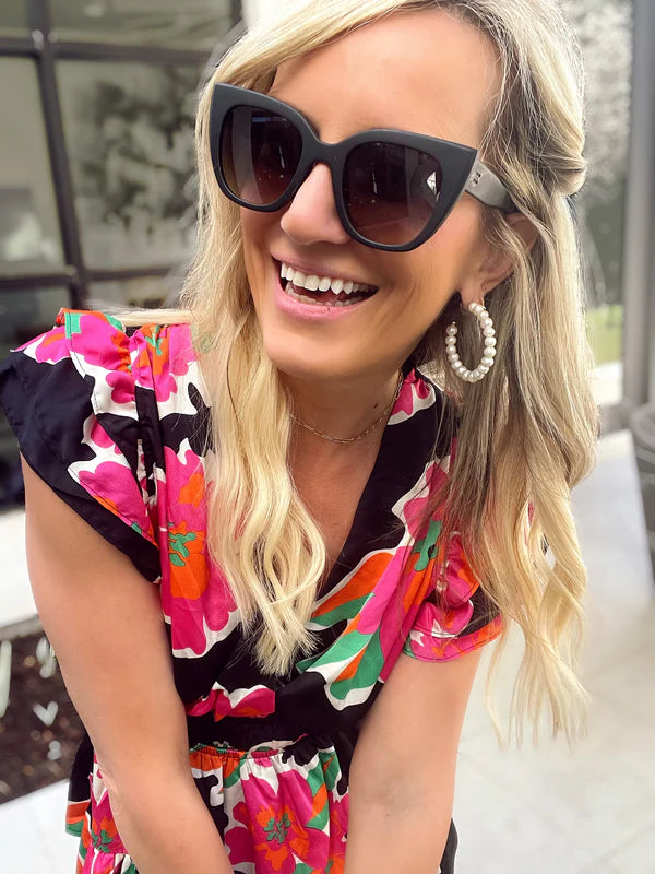 Bold Blooms Dress
