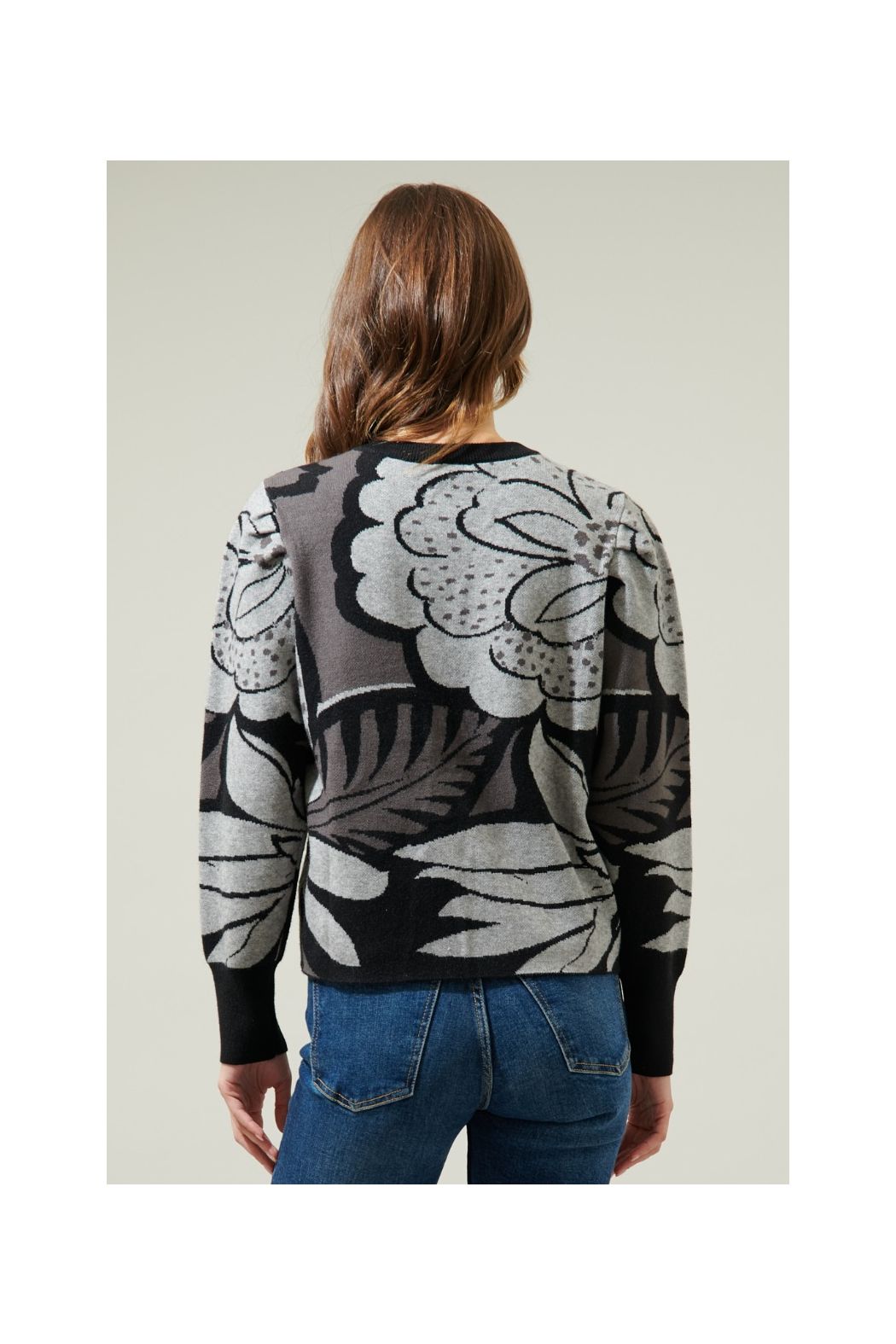 Clearance Zoe Floral Sweater Medium and Large