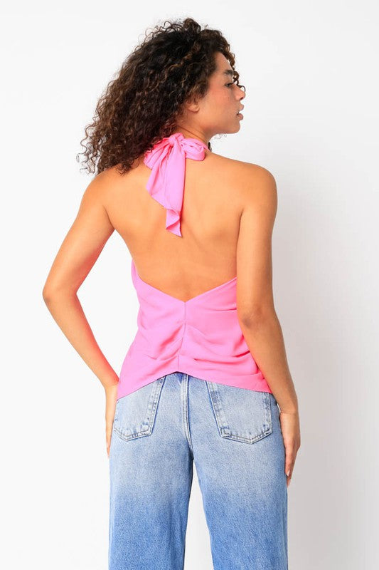 Holly Green Halter Top