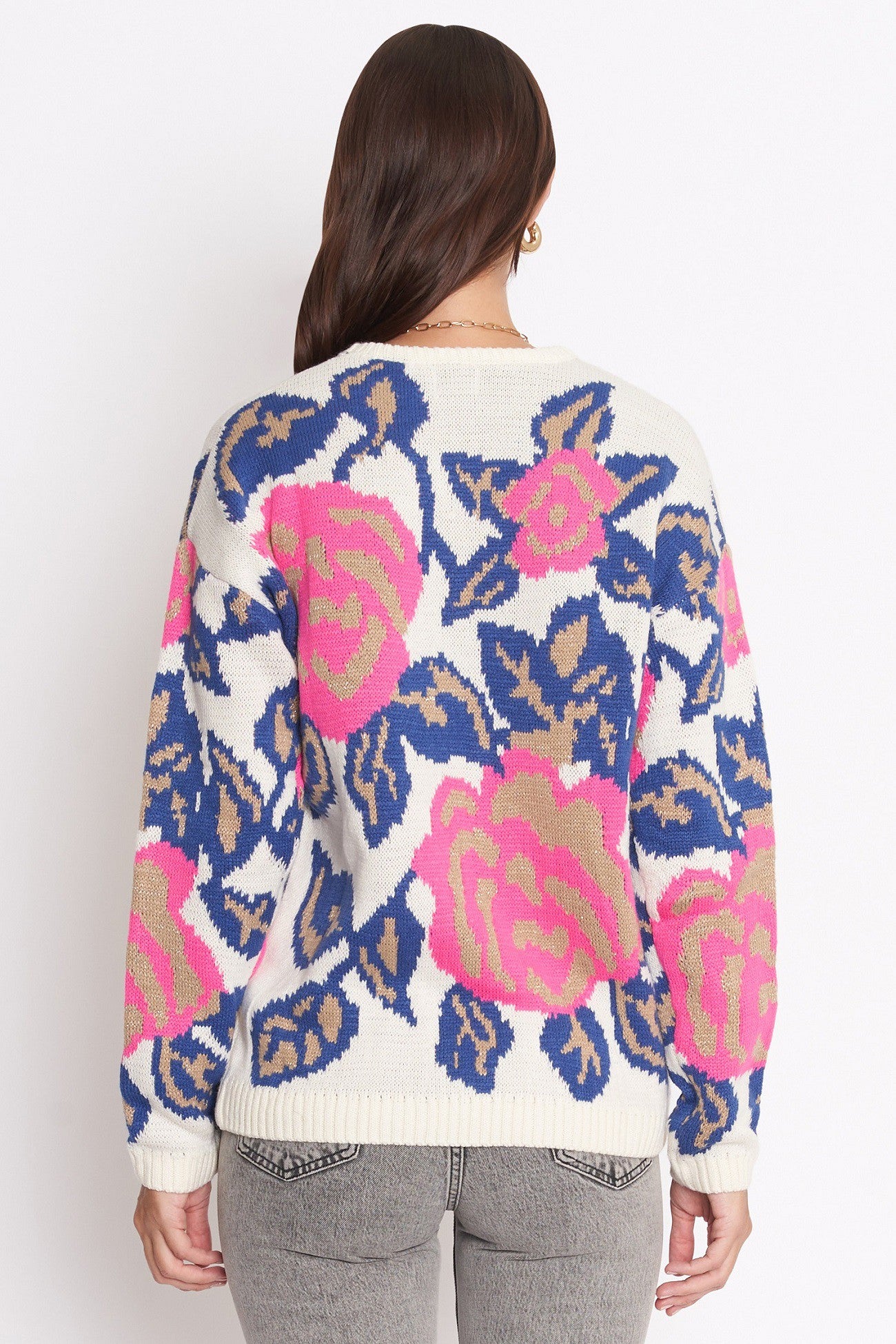 Clearance Calla Floral sweater- Small