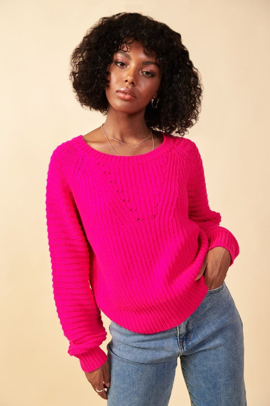 Farrah Fuchsia Sweater (x small) – Smith House Couture