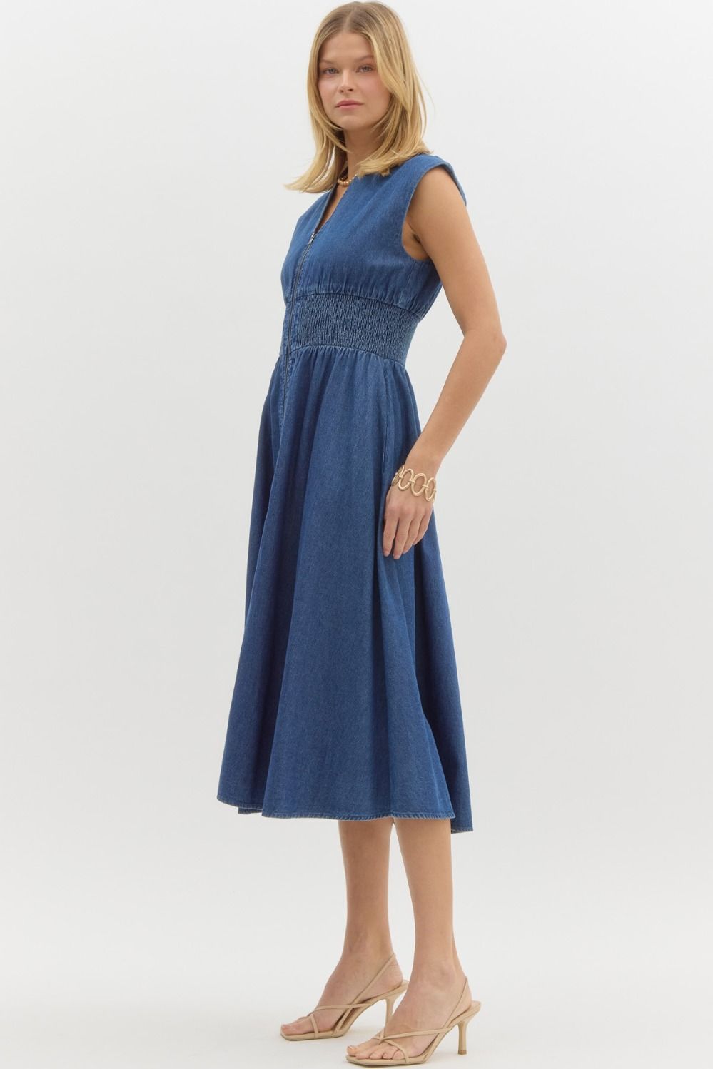 Daisy Denim Midi Dress