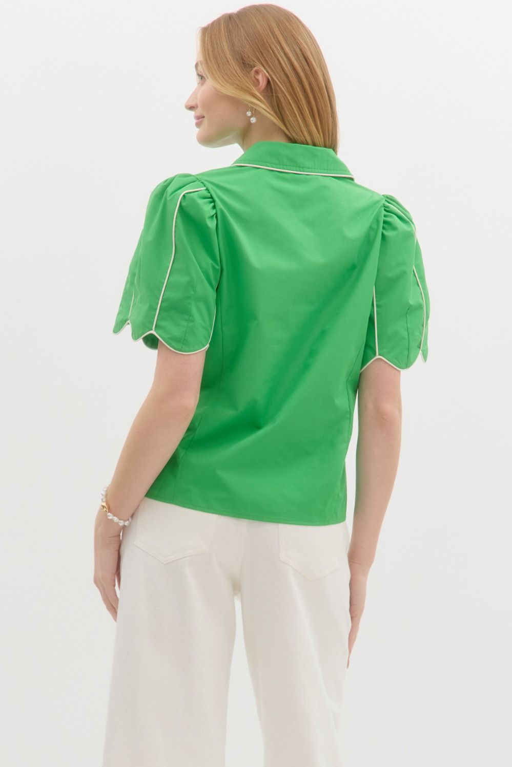 Rebecca Green Button Down Blouse