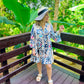 Lilah Tribal Print Buttoned Mini Dress