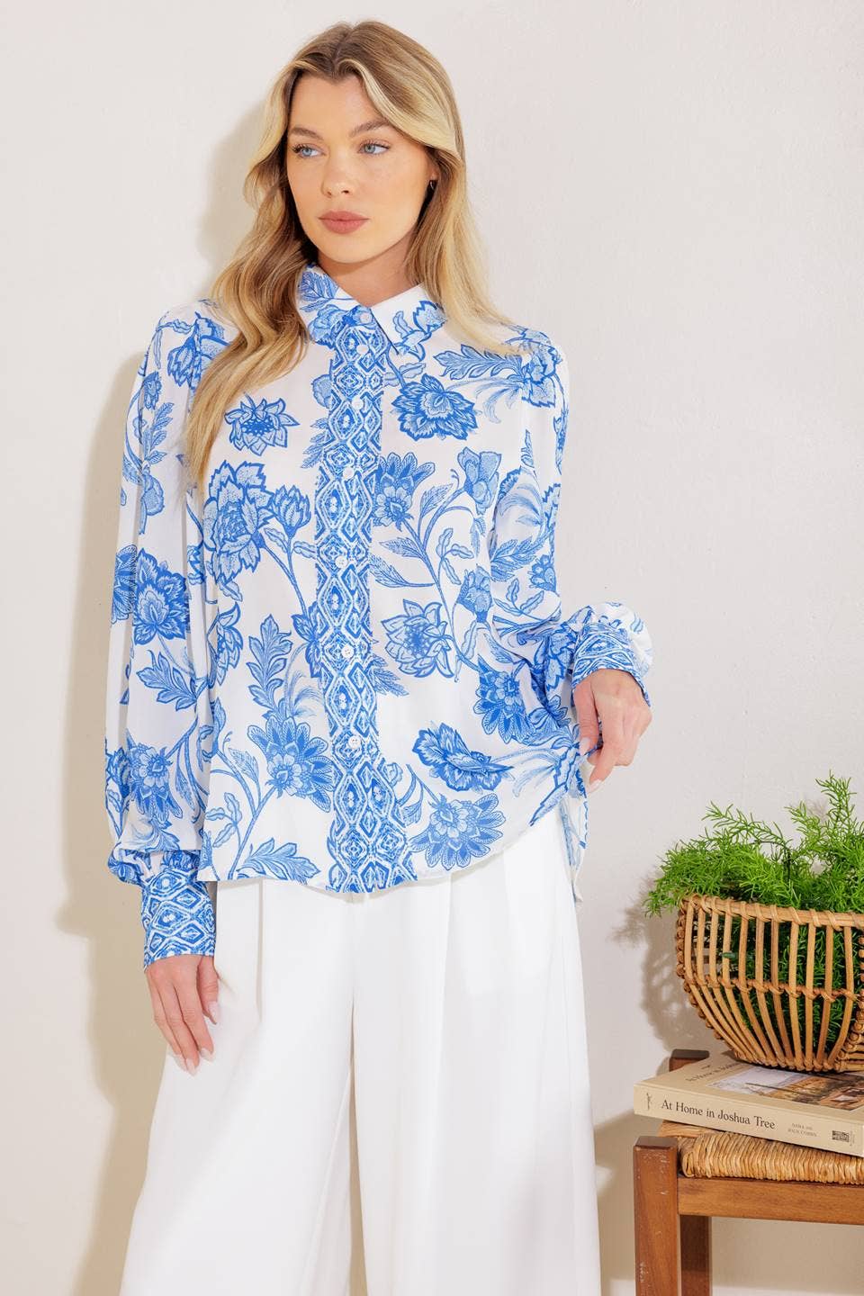 Savannah Lane Printed Blouse