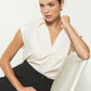 Claire V-neck blouse