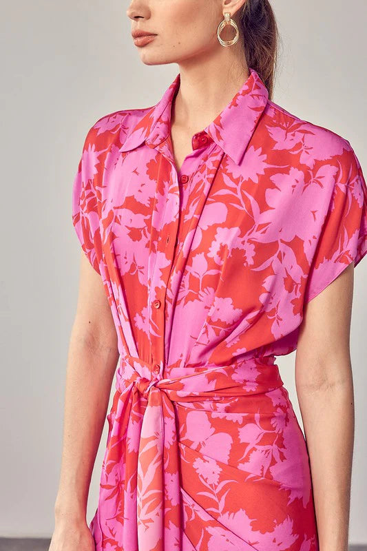 Zinnia ruched dress