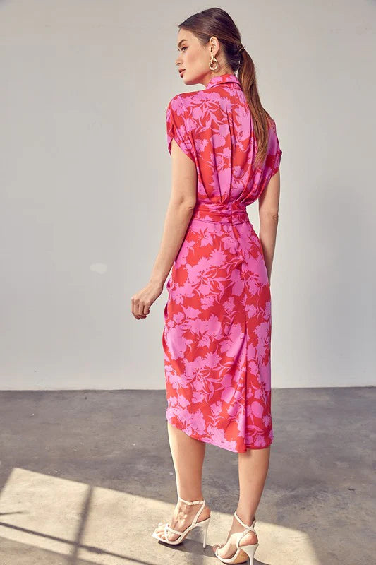 Zinnia ruched dress