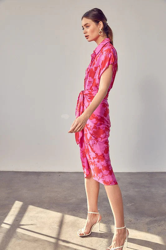 Zinnia ruched dress