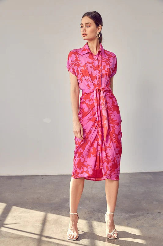 Zinnia ruched dress