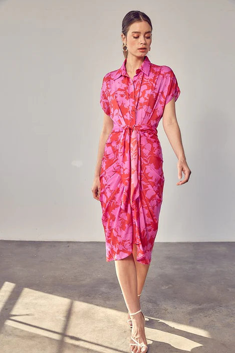 Zinnia ruched dress