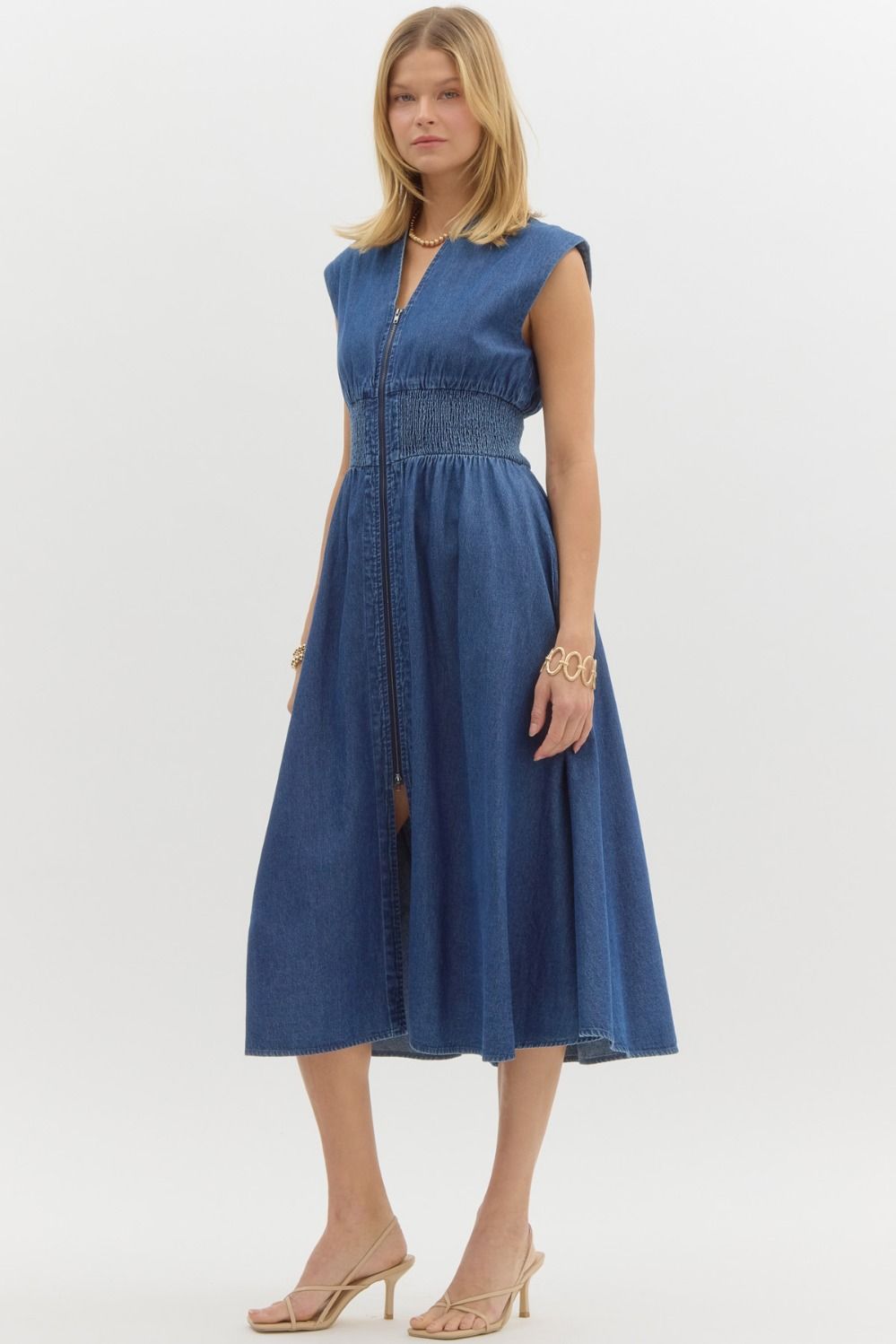 Daisy Denim Midi Dress
