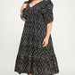 Avery embroidered  Curvy eyelet dress