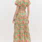 Marigold Floral Midi Dress