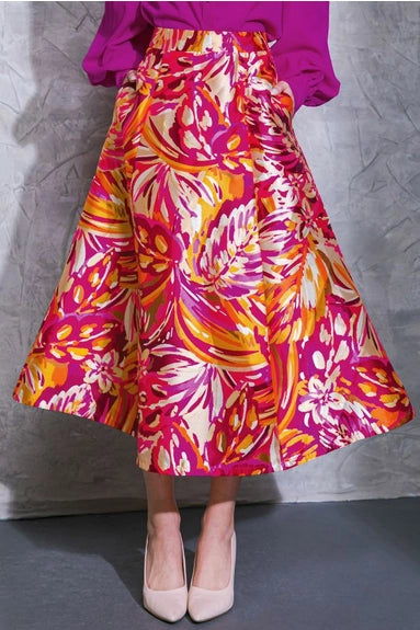 Candance woven midi skirt