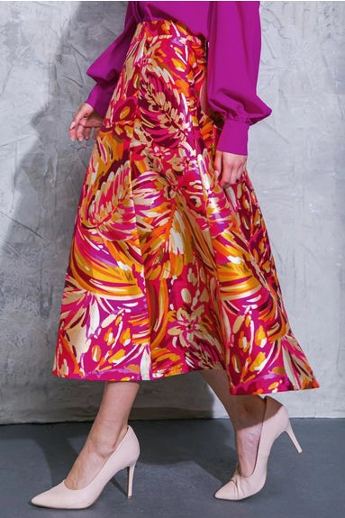 Candance woven midi skirt