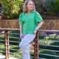 Rebecca Green Button Down Blouse