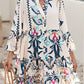 Lilah Tribal Print Buttoned Mini Dress