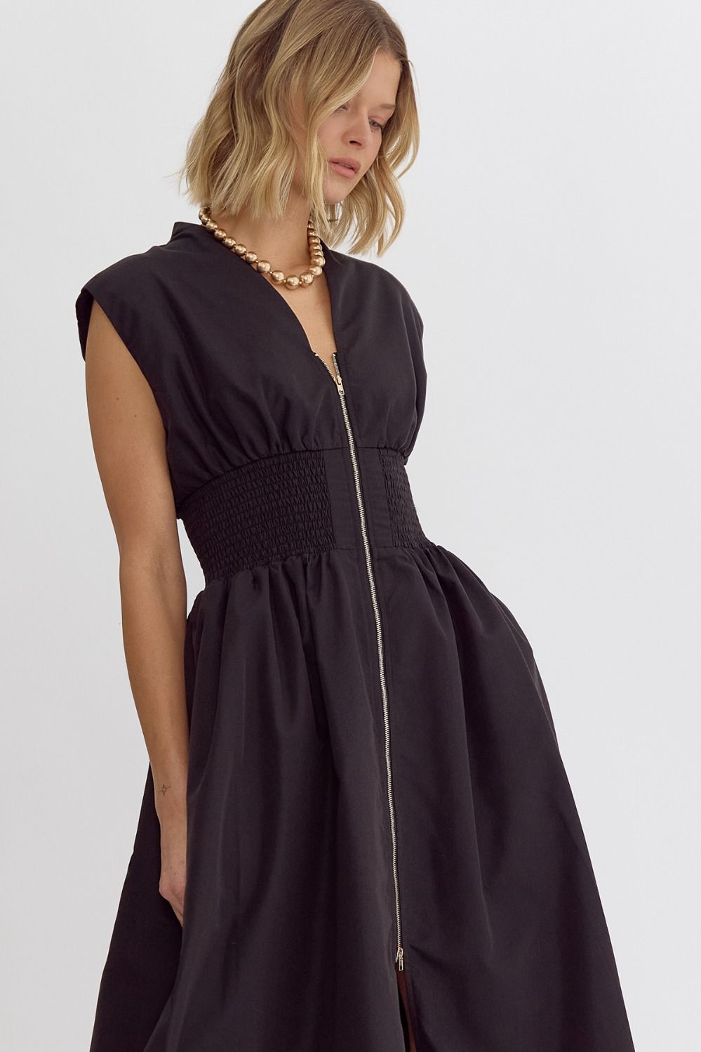 Melissa Midi/Maxi Black Dress