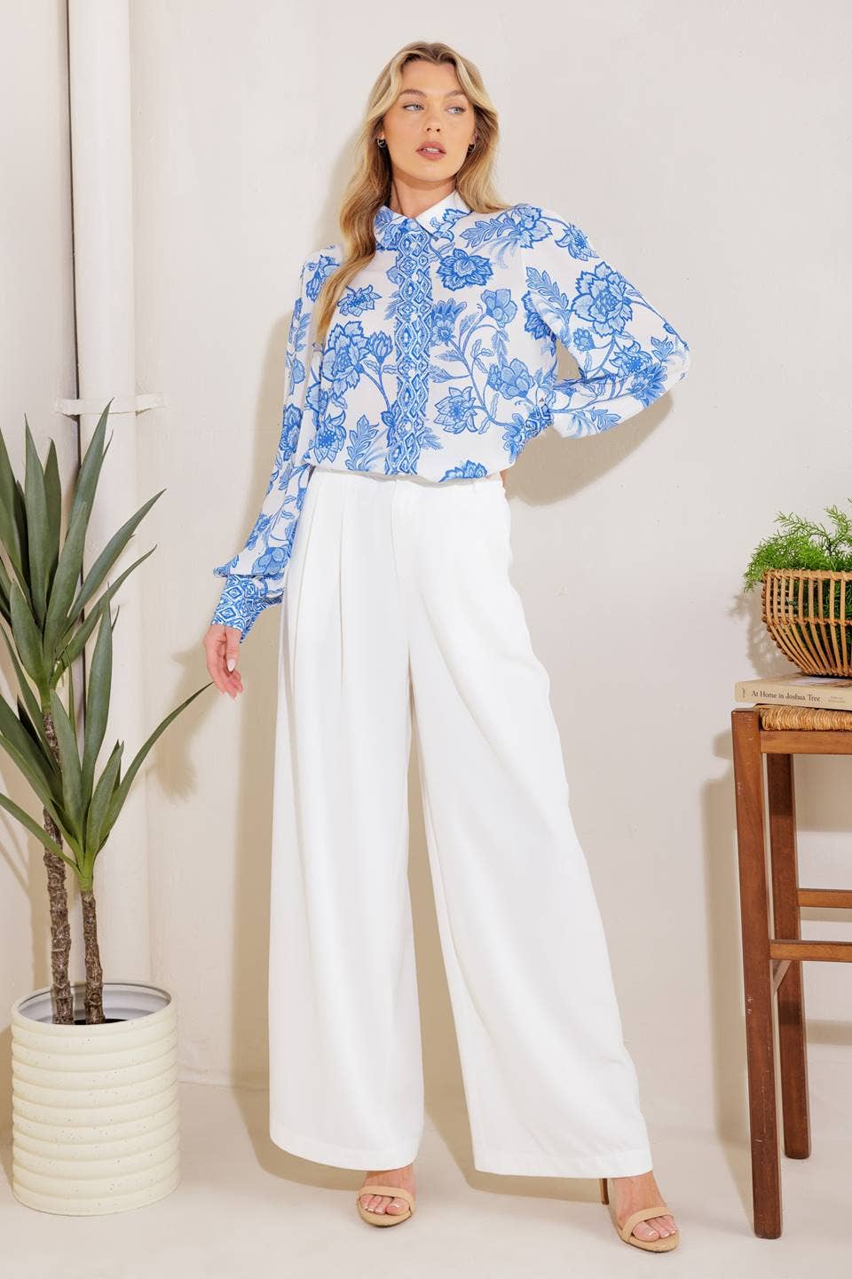 Savannah Lane Printed Blouse