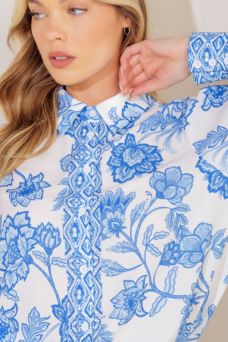 Savannah Lane Printed Blouse