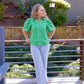Rebecca Green Button Down Blouse