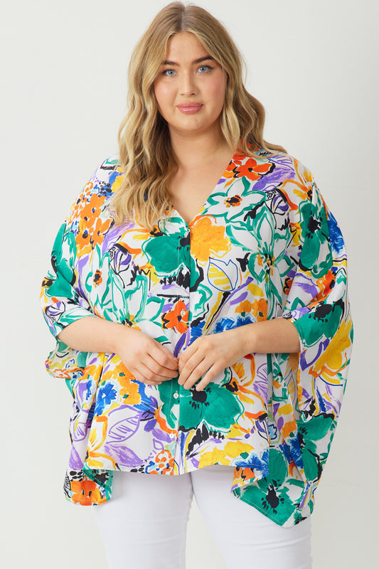 Ophelia floral print top