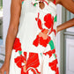 Iris Floral Lace up Ruffled Sundress