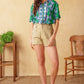 Astrid Printed Button Down Blouse