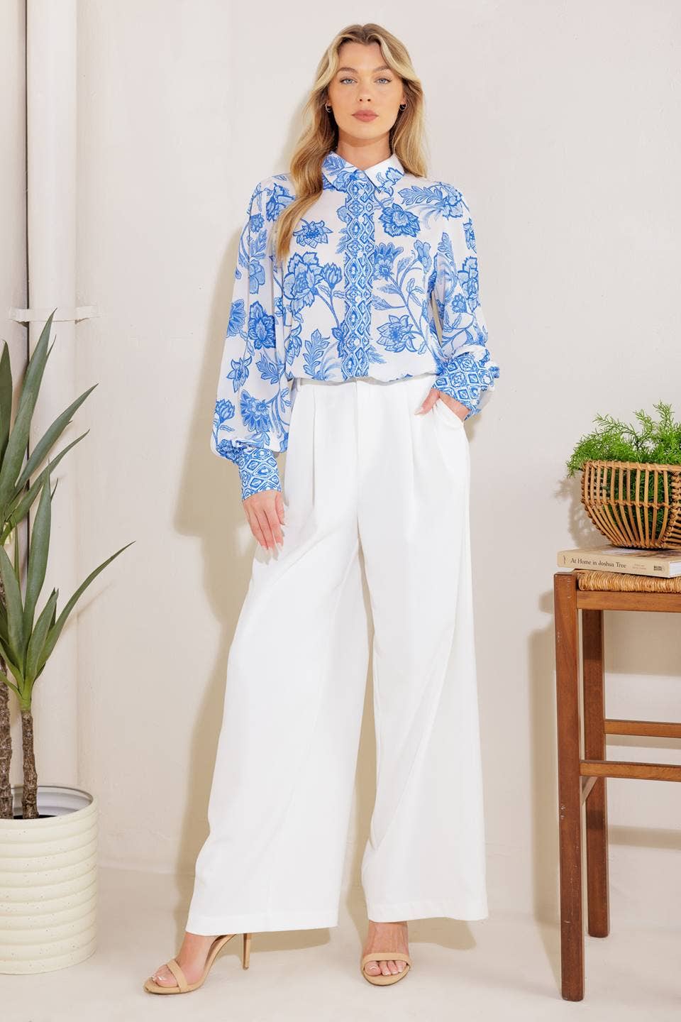 Savannah Lane Printed Blouse