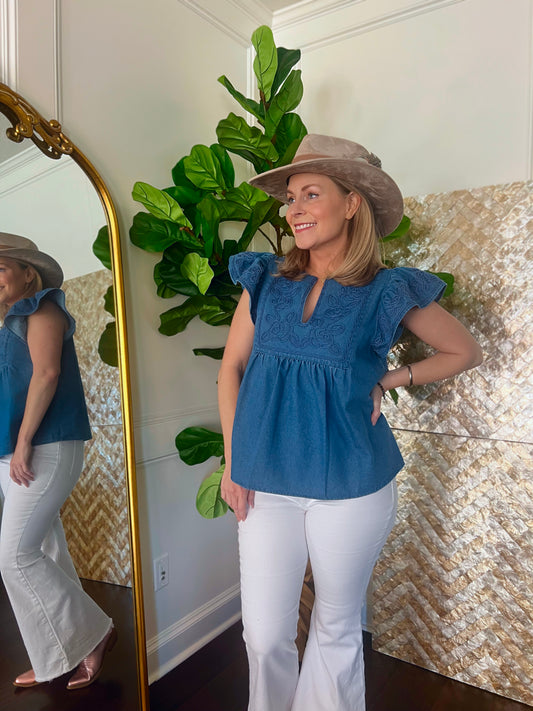 Dolly Denim Blouse