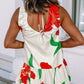 Iris Floral Lace up Ruffled Sundress
