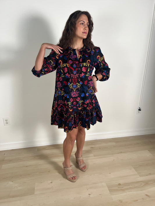 Palmero Midnight Velma Ruffle Shift Dress