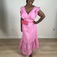 Emily Poplin Tie-Back Maxi Dress