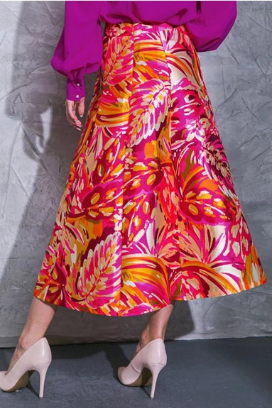 Candance woven midi skirt