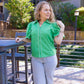 Rebecca Green Button Down Blouse