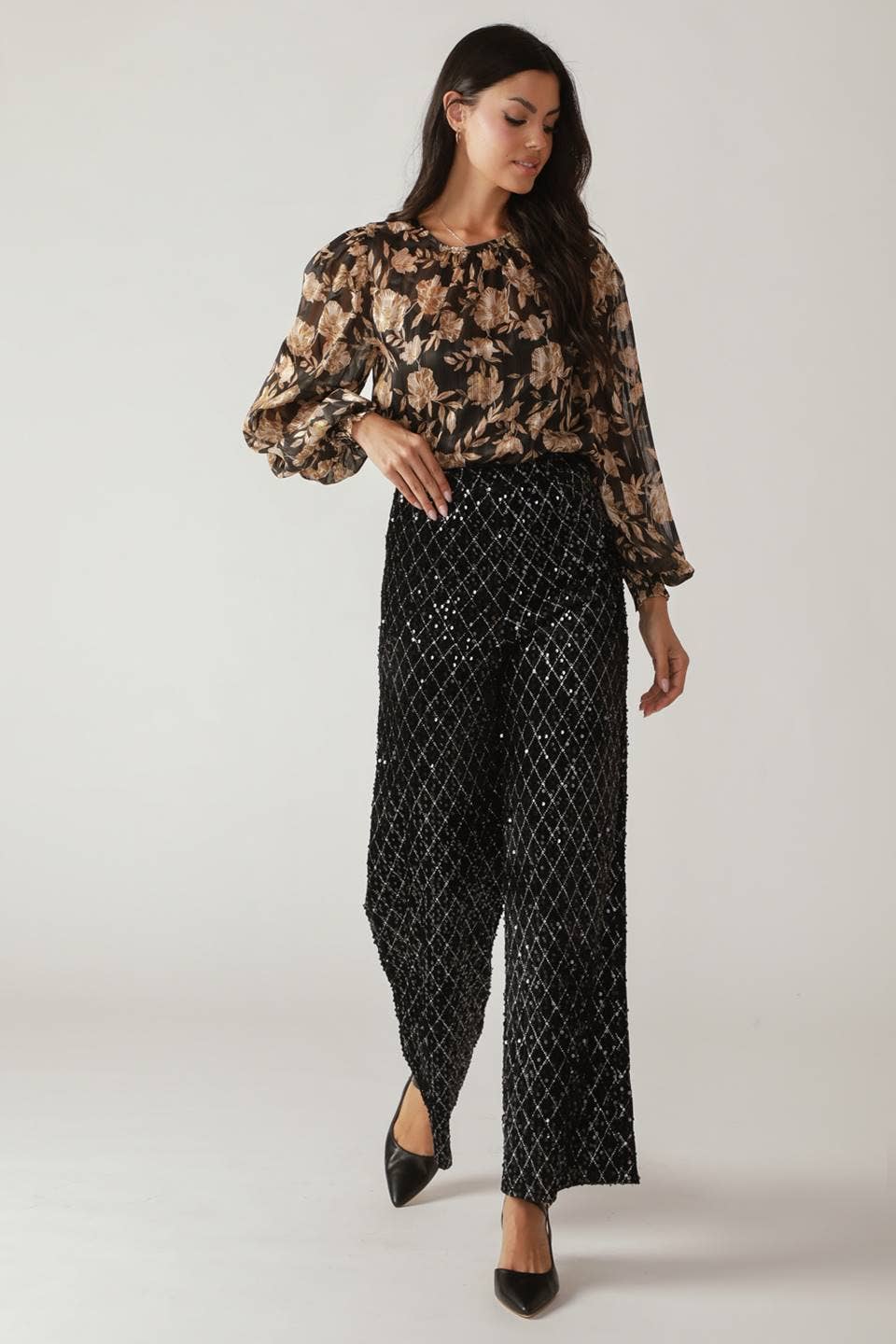 Marlowe Sequin Trousers