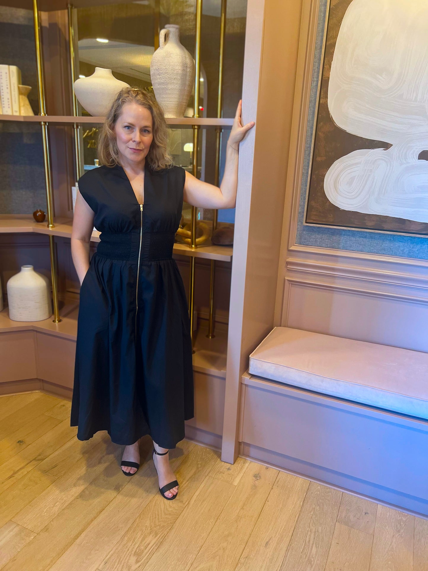 Melissa Midi/Maxi Black Dress
